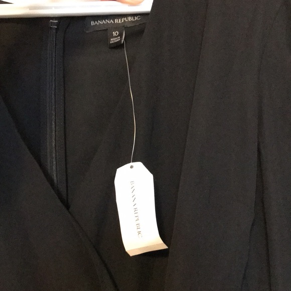 Banana Republic black wrap dress NWT - Picture 4 of 6